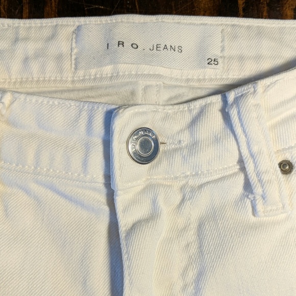 IRO Skinny Jeans, White, Size 25 - Picture 5 of 8